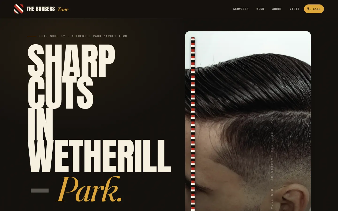 The Barbers Zone website